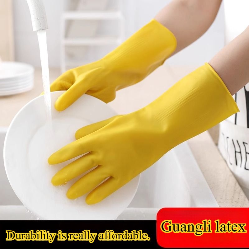 Dish Glove Rubber - 3 Pairs of Household Gloves Household