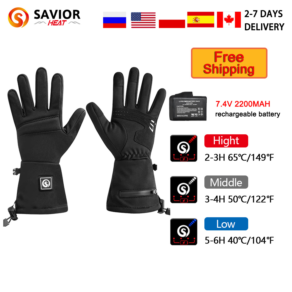 Snow Deer S18 Winter Heated Gl - Motorcycle Glove Knuckle recension och pris