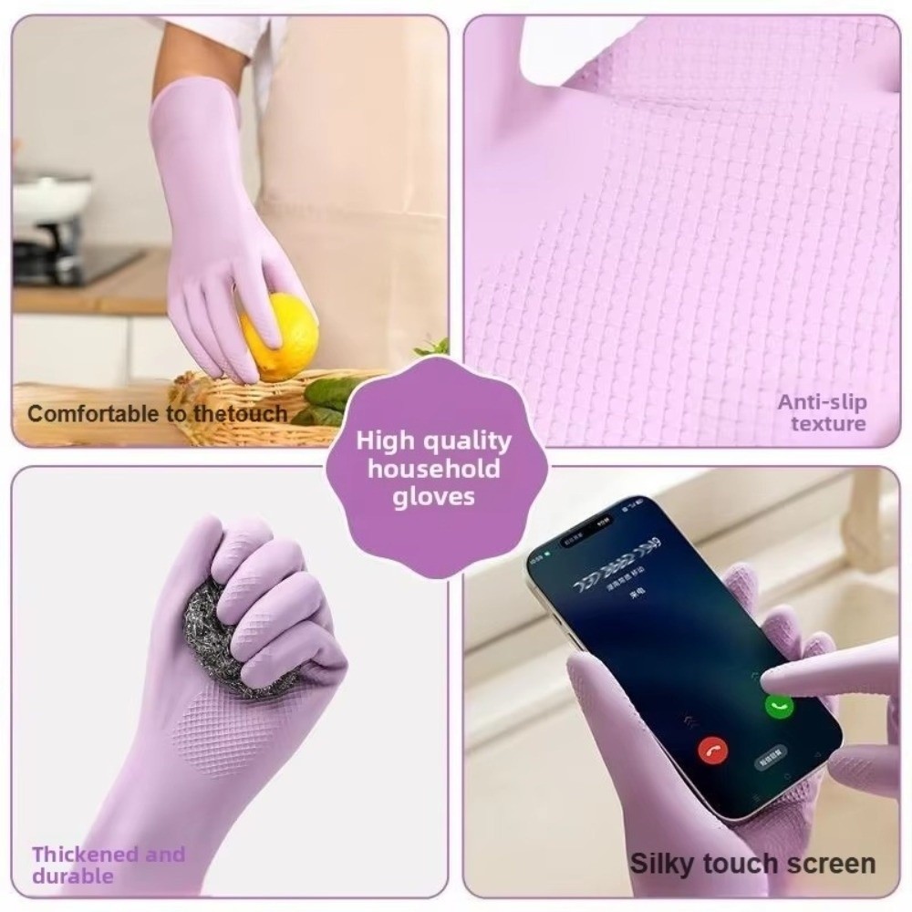 Latex Dish Washing Gloves with - Dish Glove Rubber recension och pris
