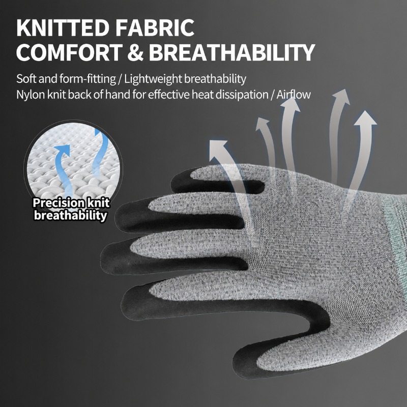 15 Needle Polyester Nitrile Co - Nitrile Mechanic Glove recension och pris