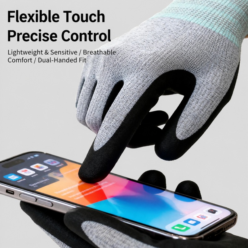 15 Needle Polyester Nitrile Co - Nitrile Mechanic Glove recension och pris