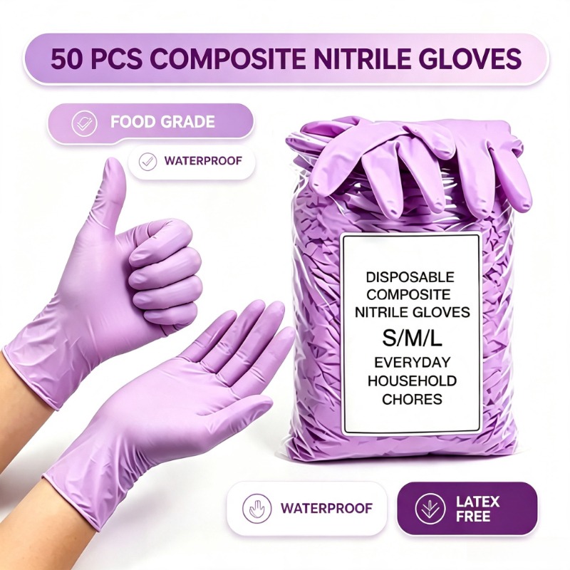 50PCS Nitrile Exam Gloves Disp - Exam Glove Nitrile recension och pris
